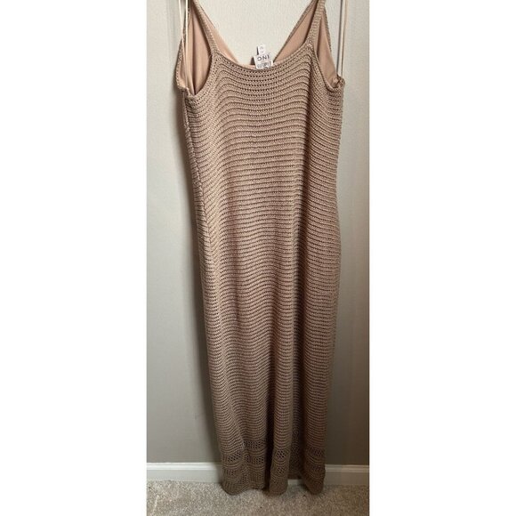 INC International Concepts Jeannie Mai Crochet Summer Maxi Bodycon Dress Medium - Picture 8 of 11